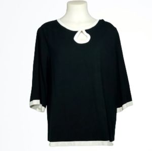 Mercer Street Studio Black White Top Sz 1X